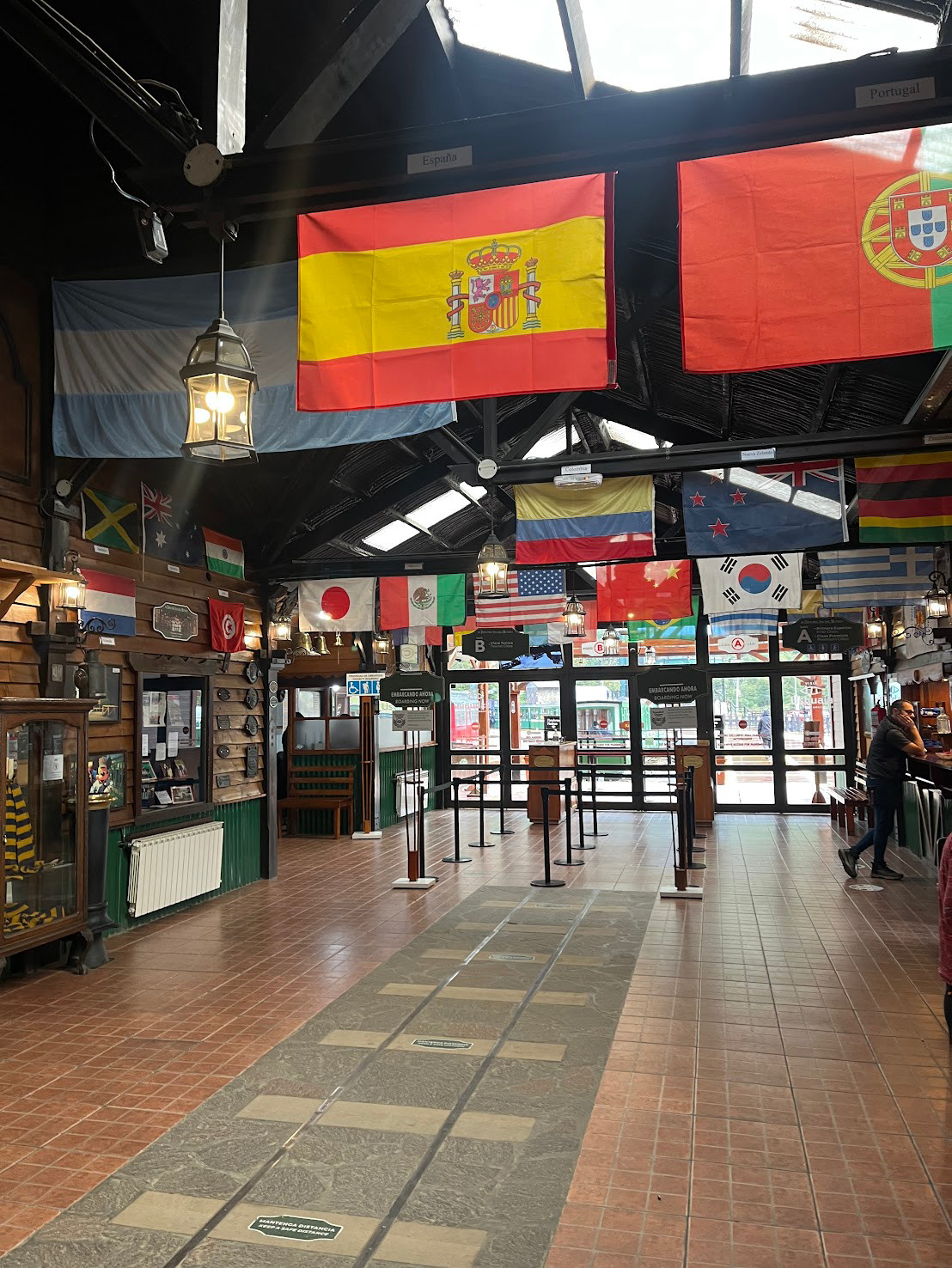 ushuaia train station flag