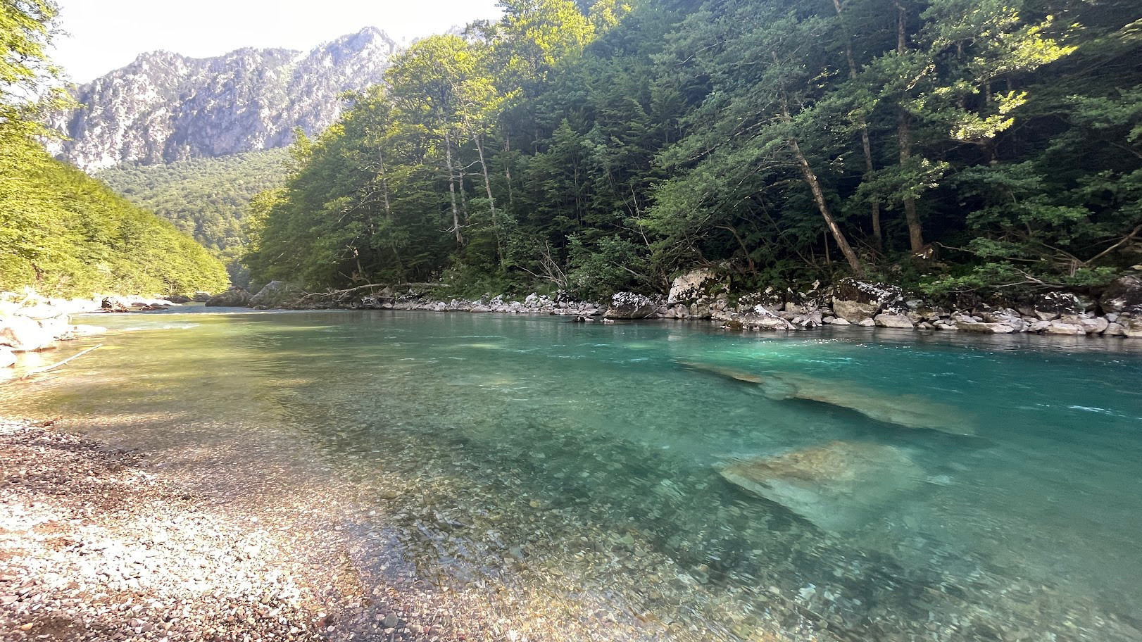 montenegro river by camp