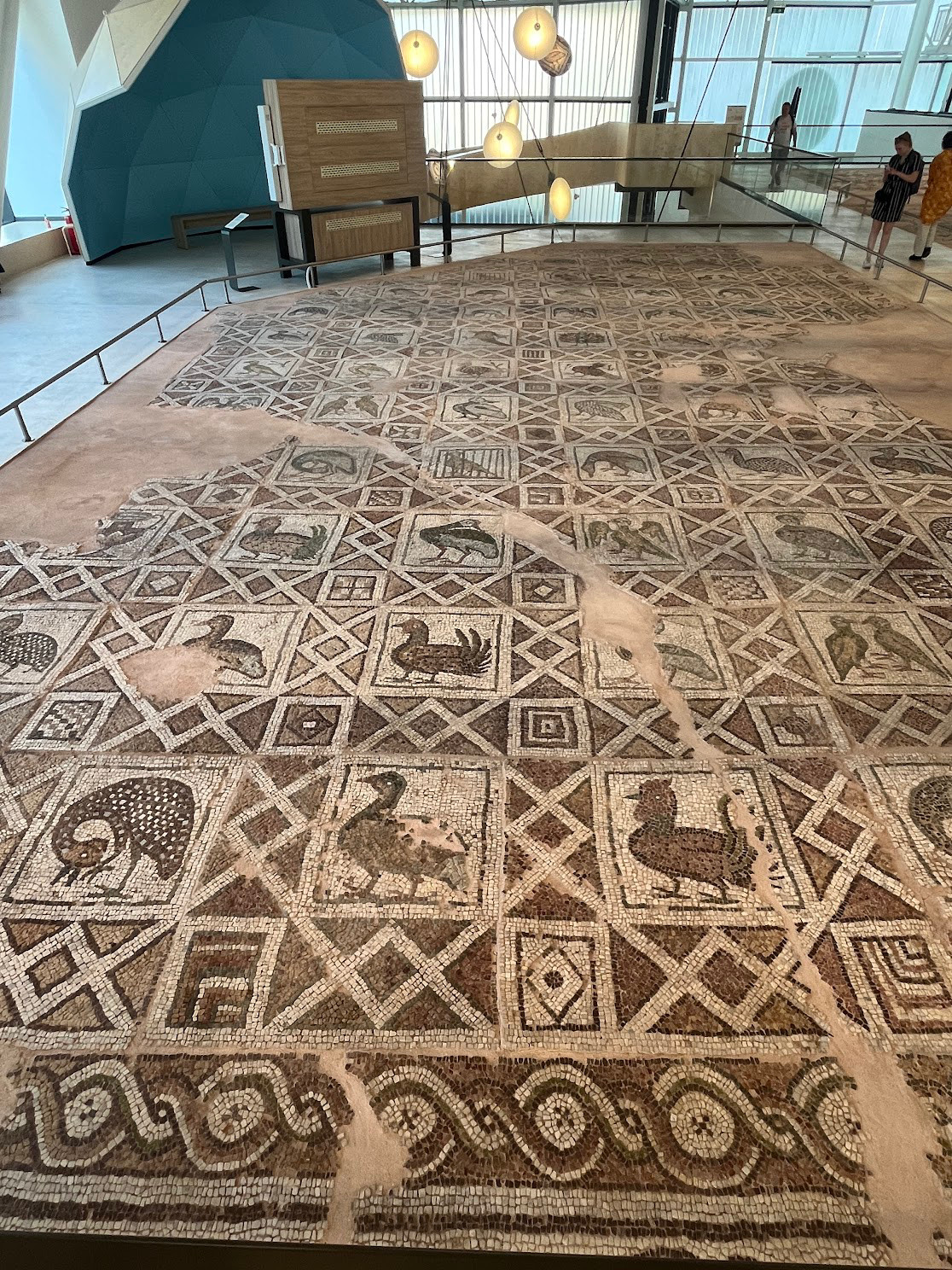 plovdiv basilica mosaic birds