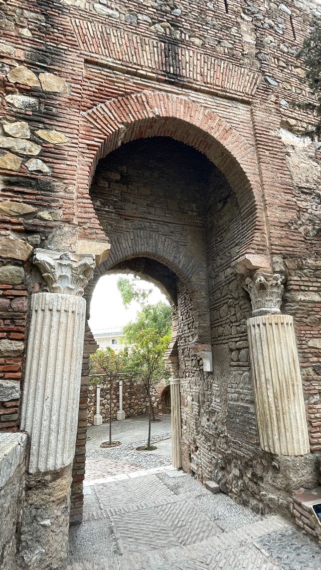 malaga palace roman pillar