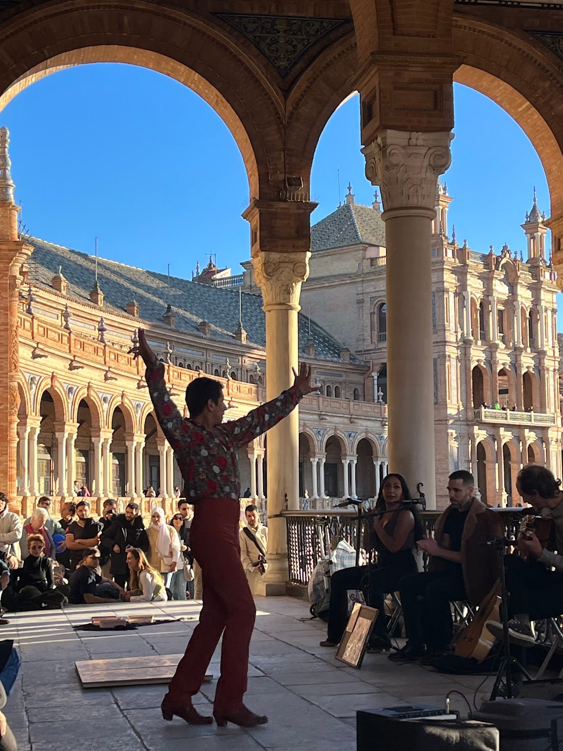 sevilla spanish square flamenco