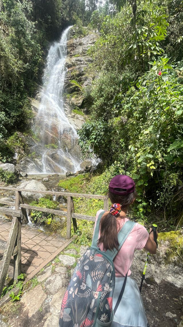 inca trail water fall