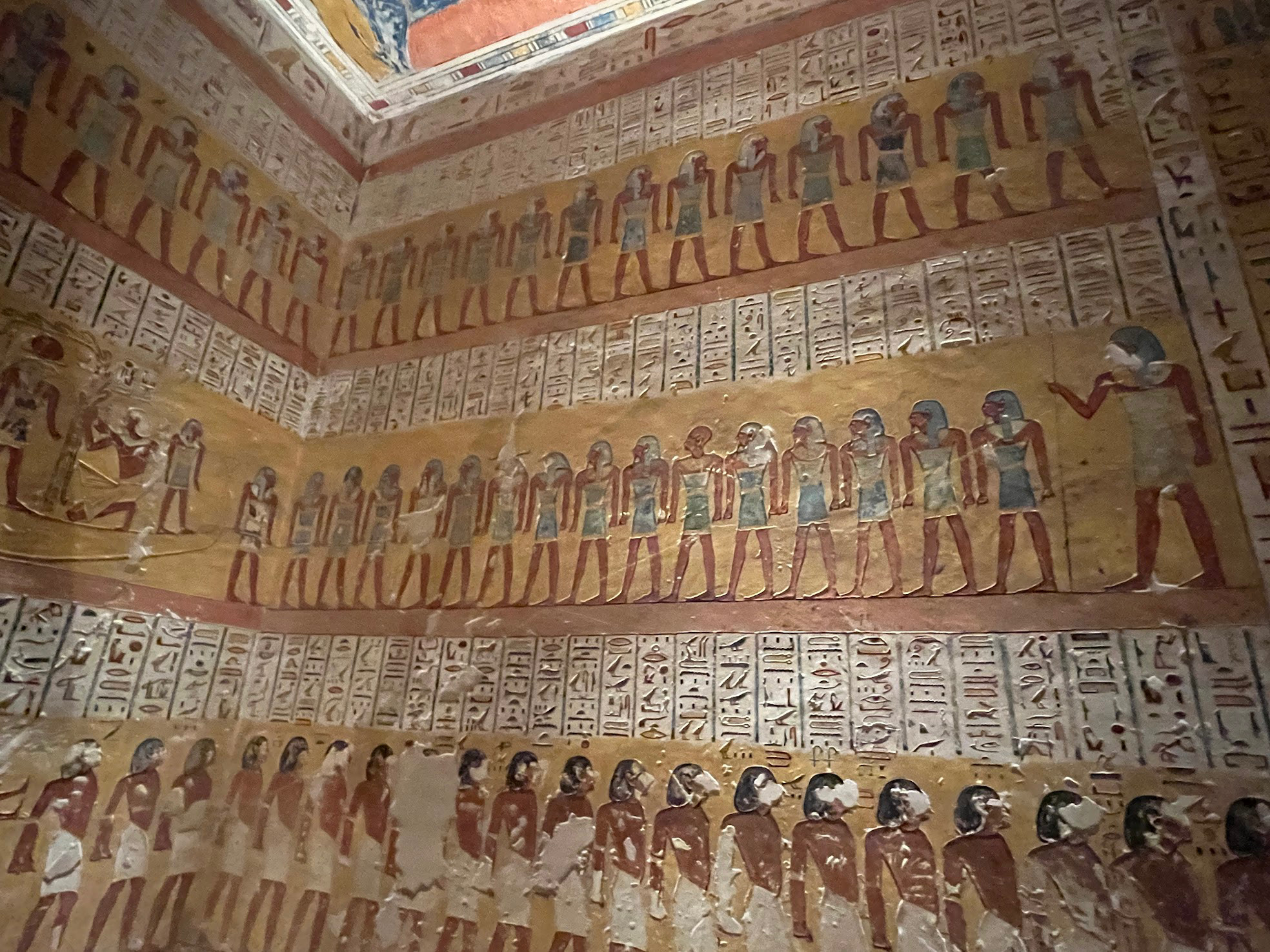 luxor rameses 4 tomb mural