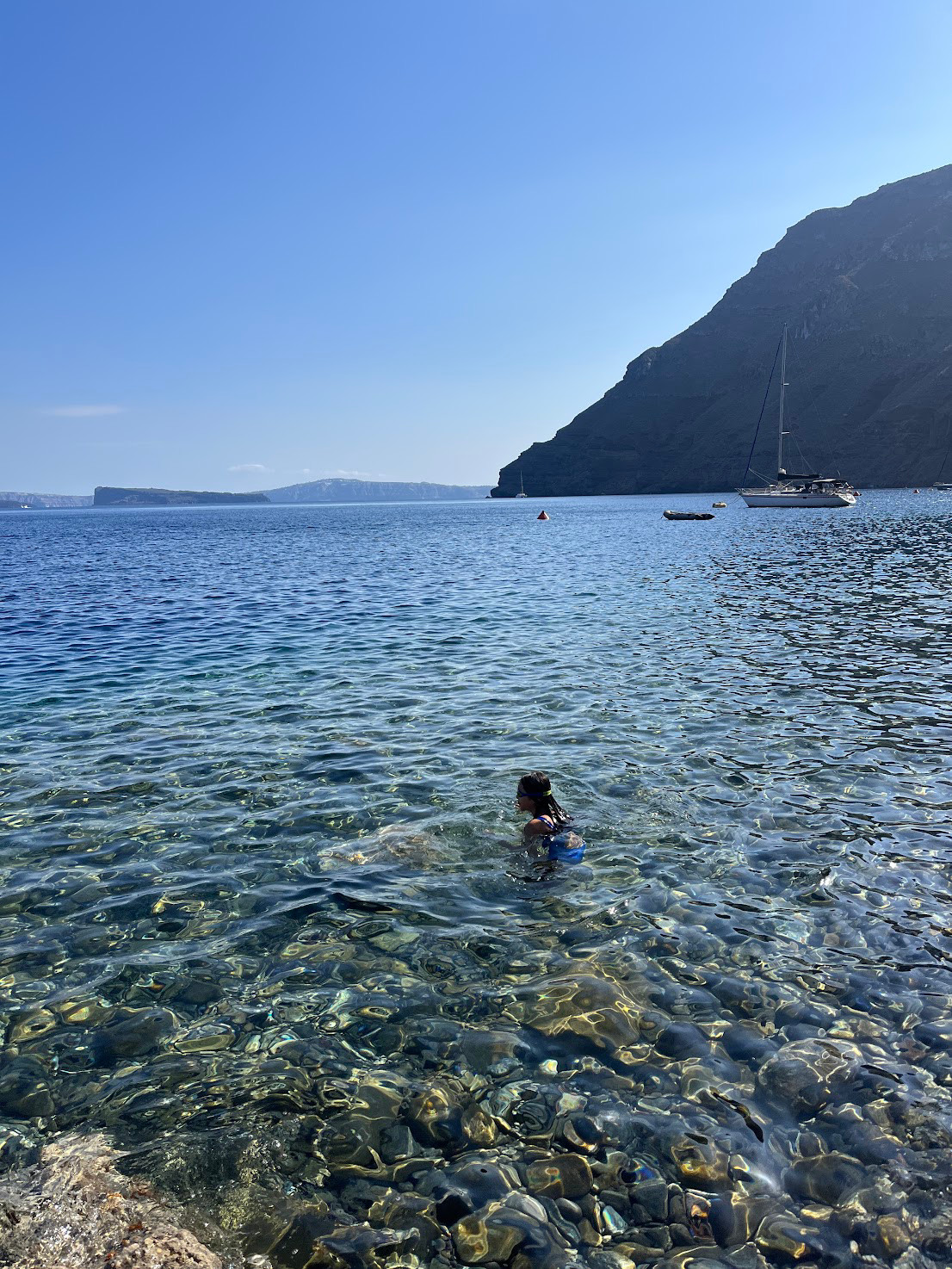 santtorini island swim