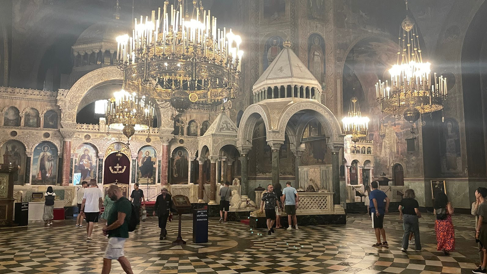 sofia nevsky cathedral interior