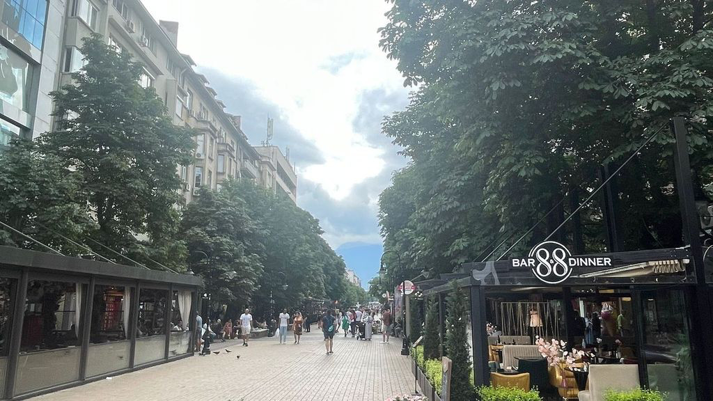 sofia empty shopping street