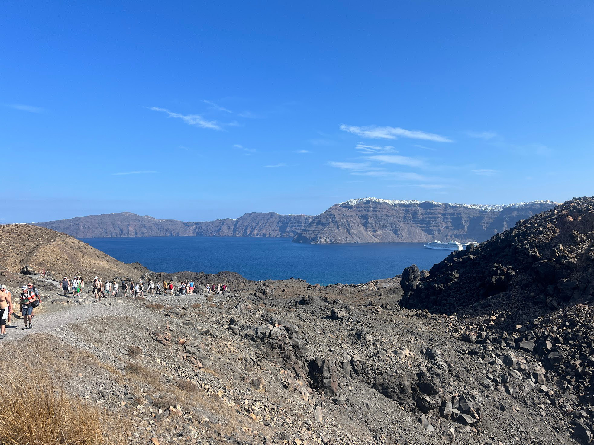 santtorini volcano view