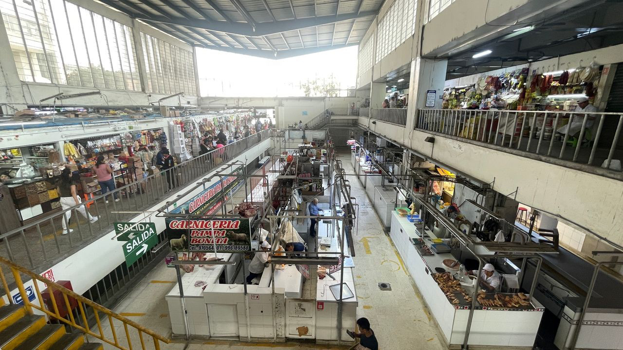 Lima central market interior