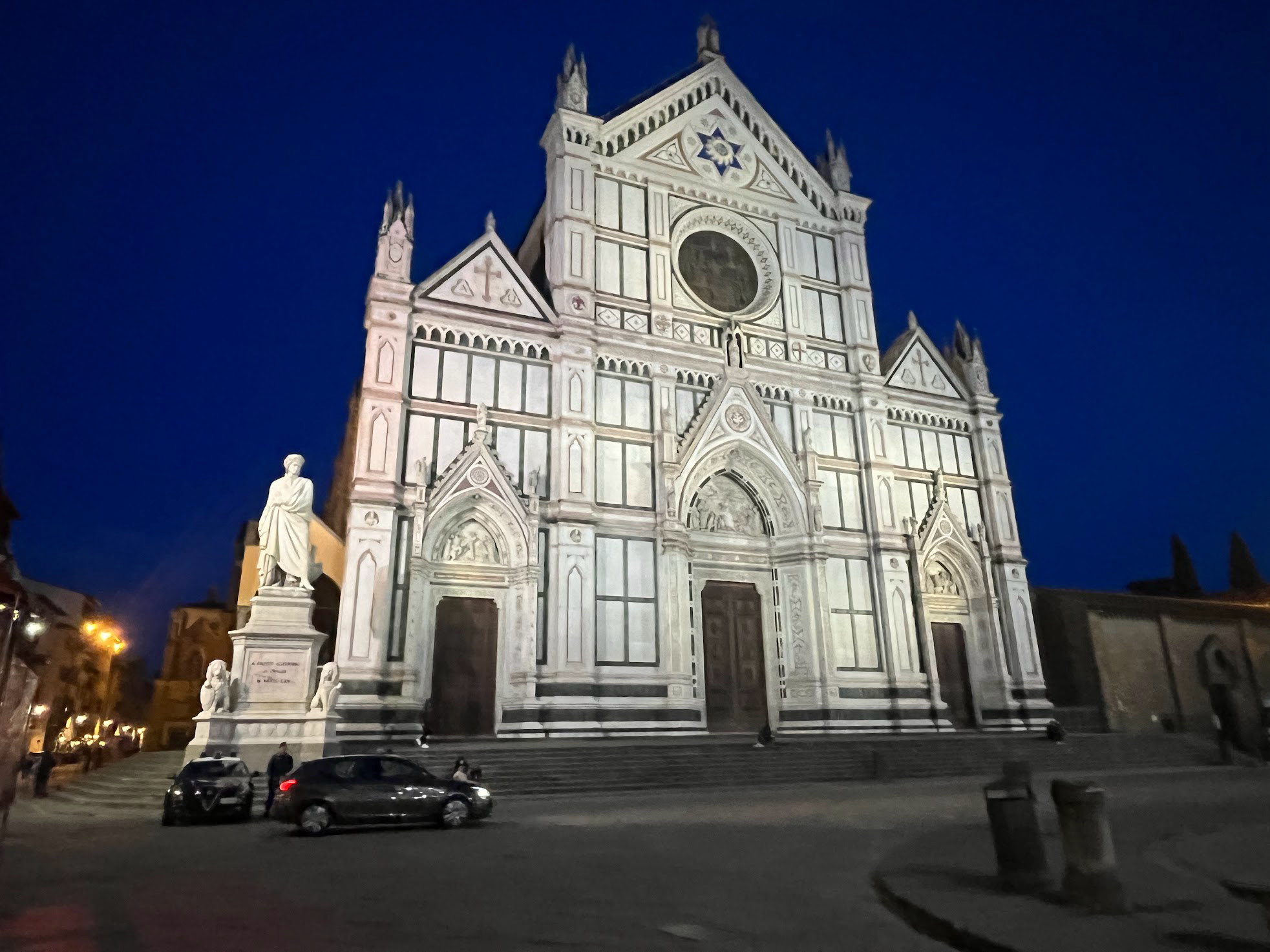 santa croce at night