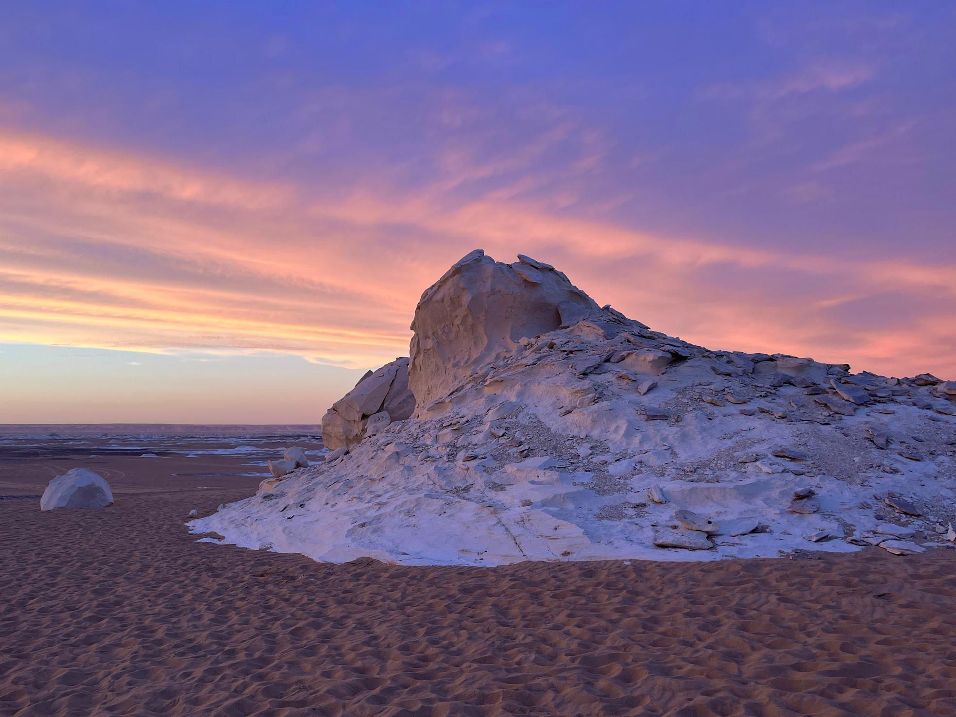 desert sky rock sunset