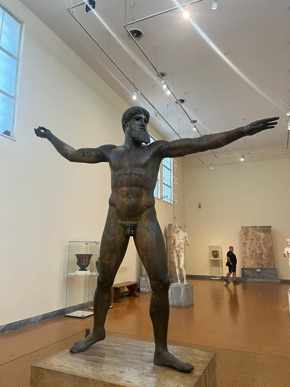 athens zeus bronze