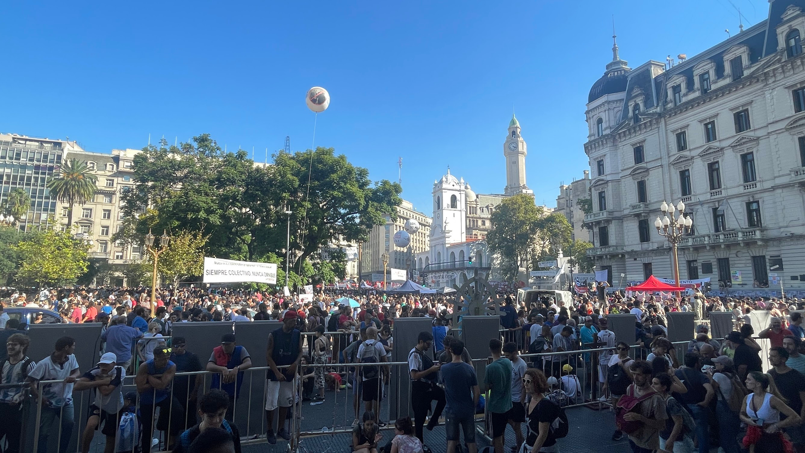 BA protest may square