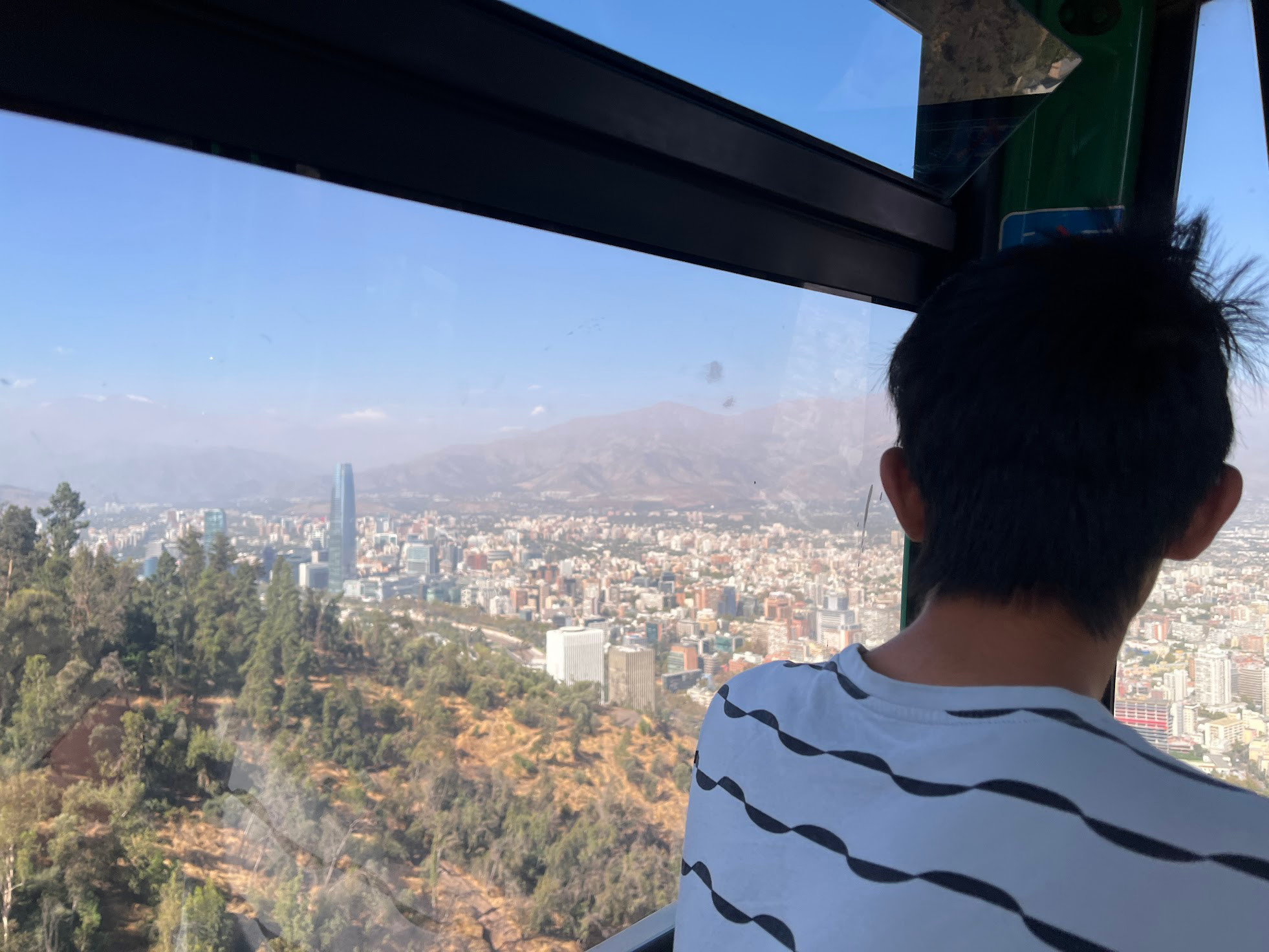 santiago view from gondola