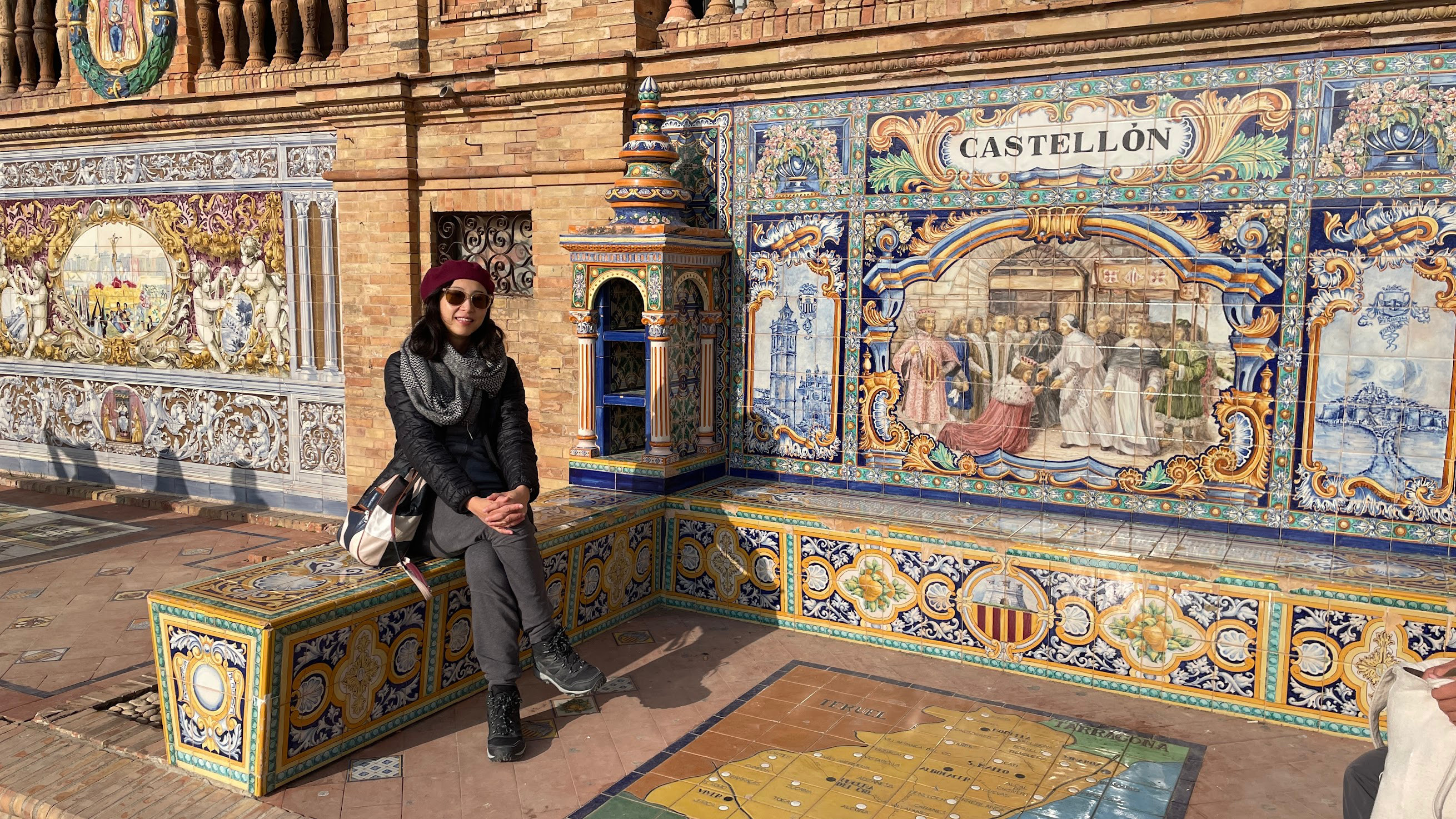 sevilla spanish square mosaic