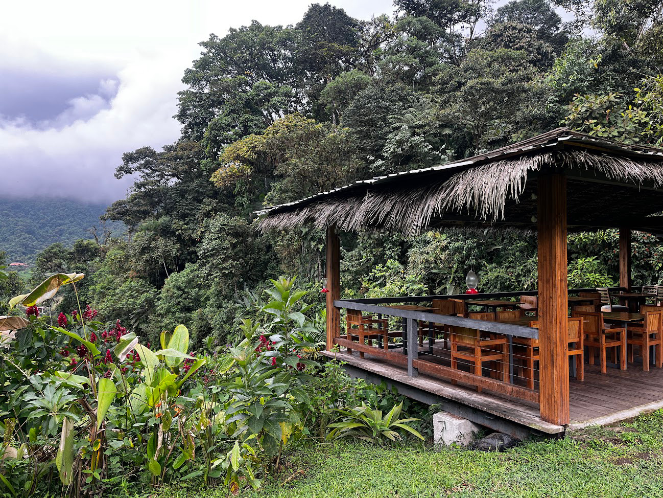 mindo breakfast porch