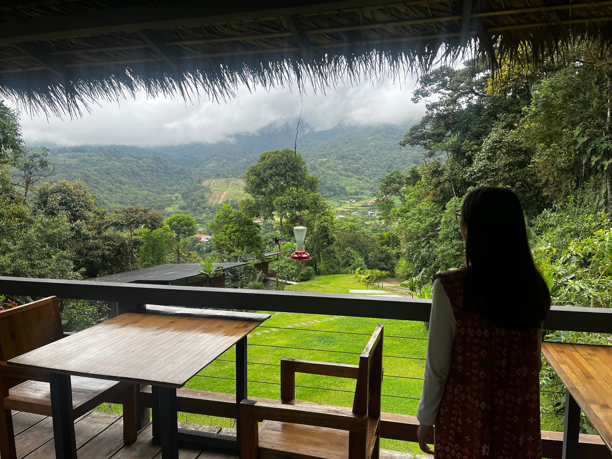 mindo breakfast porch