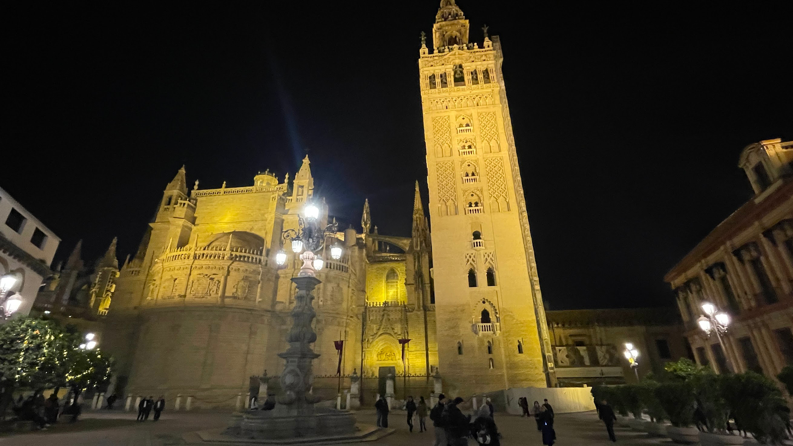 sevilla cathedral night