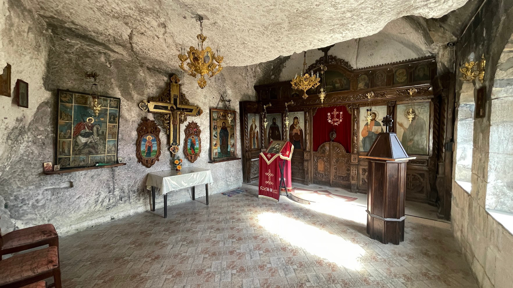 ruse rock monastery cave altar