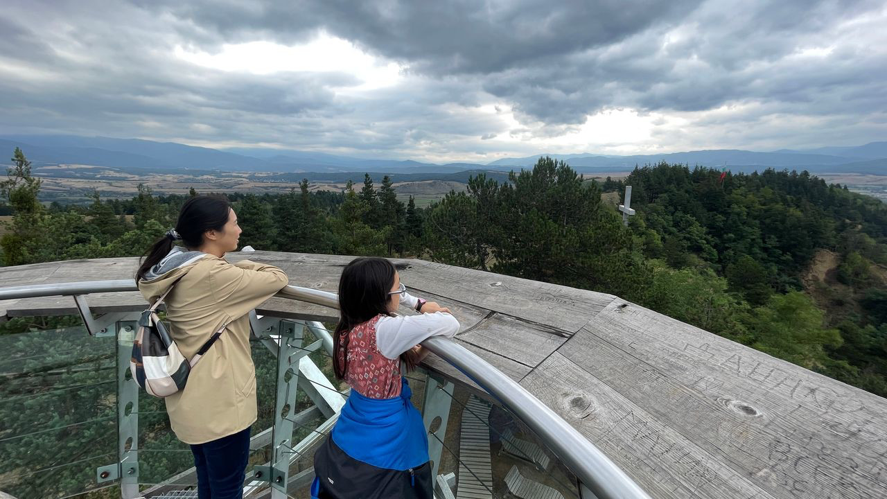 bansko on viewing tower