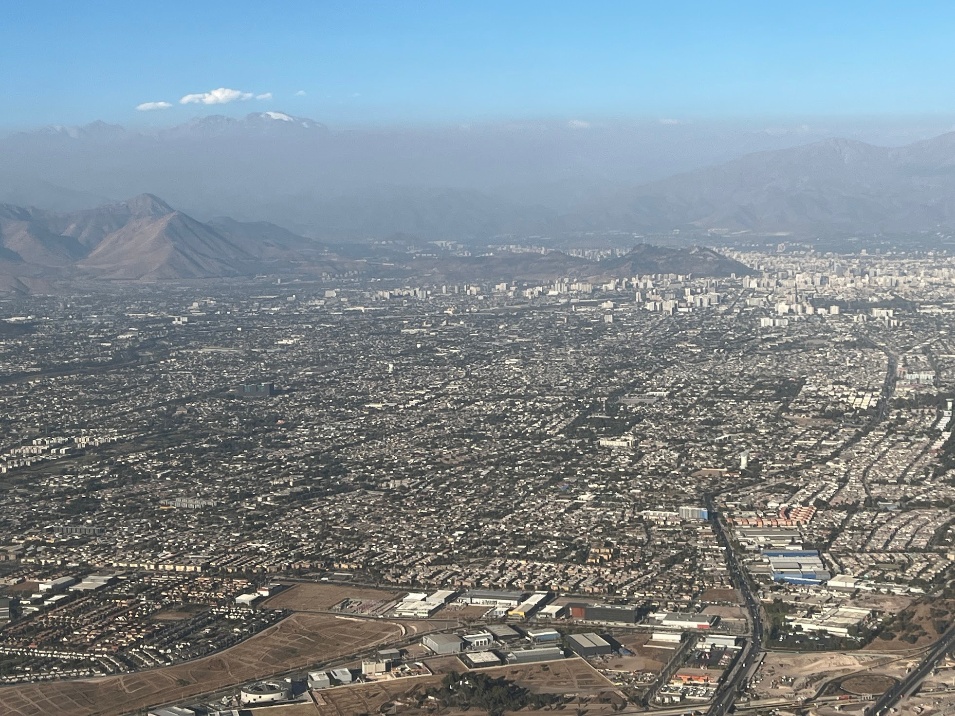 santiago aerial view