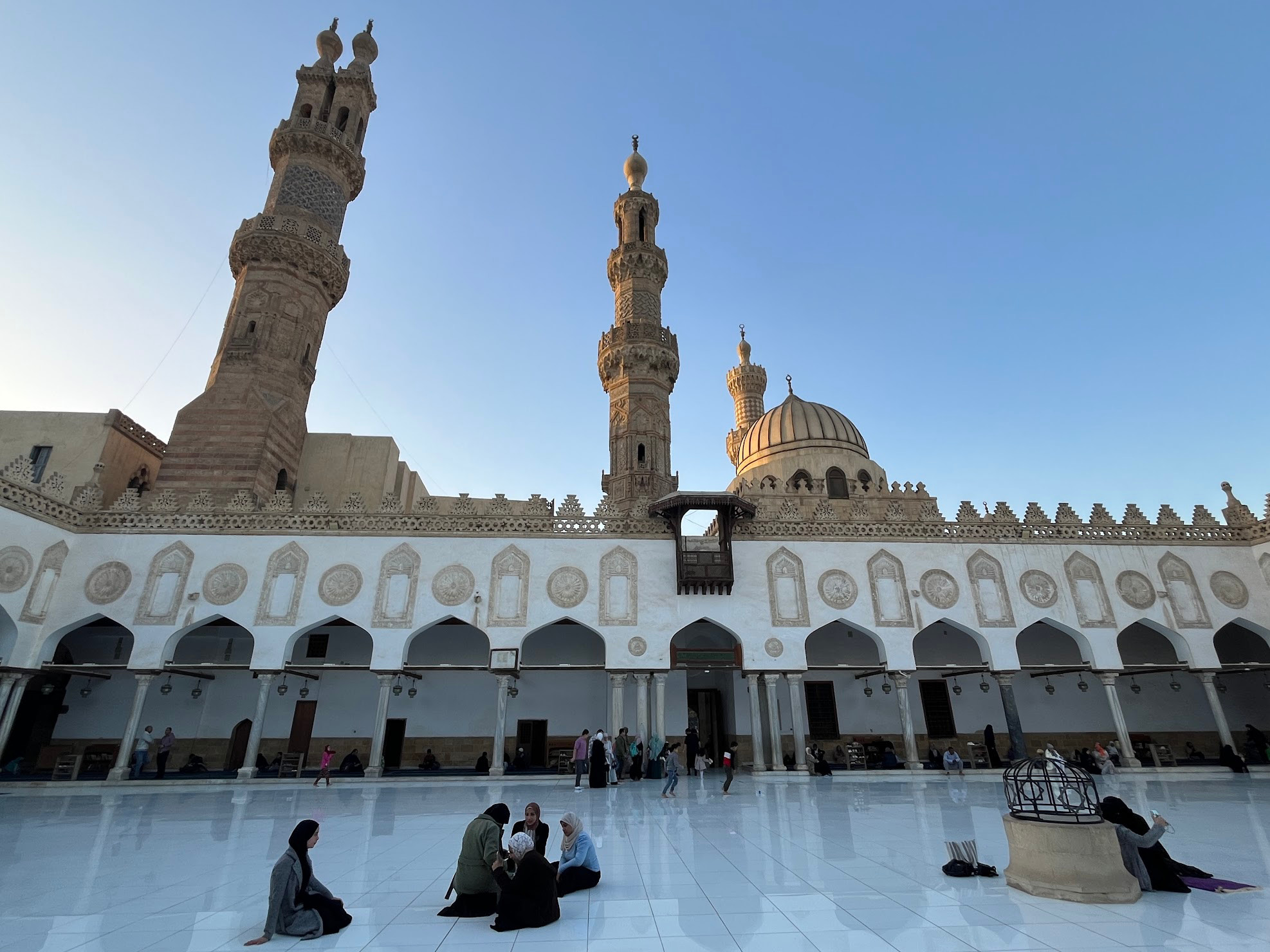 cairo market mosque yard