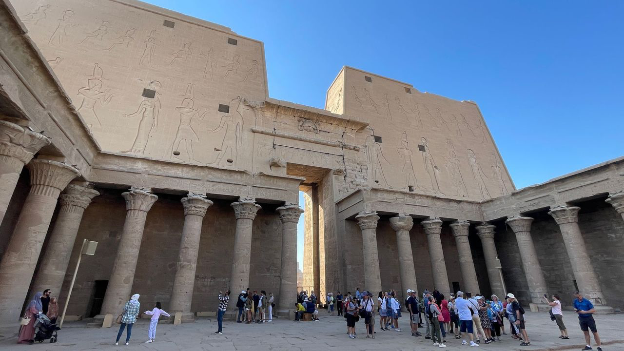 edfu temple court
