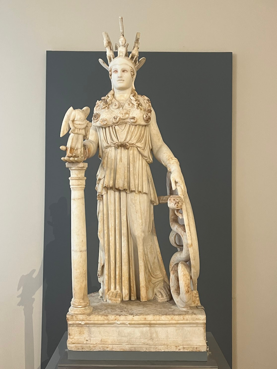 athens museum athena statue