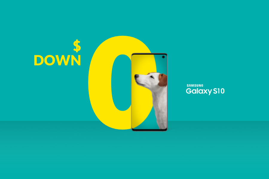 The Samsung Galaxy S10 from Fido