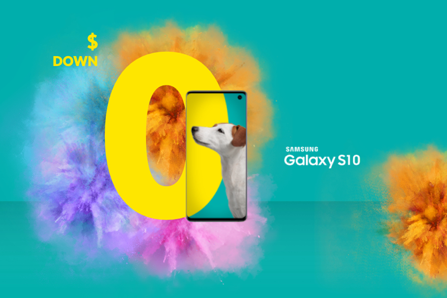 The Samsung Galaxy S10 from Fido