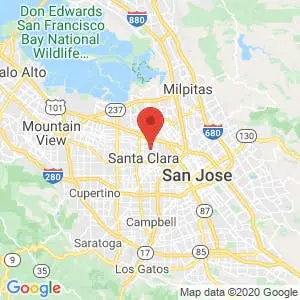 West Coast Self-Storage Santa Clara map