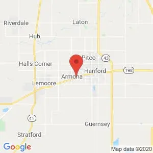 Hanford-Armona Self Storage map