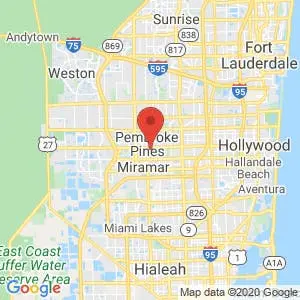 Pembroke Pines Self Storage map