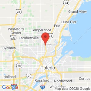 Toledo Self Storage map