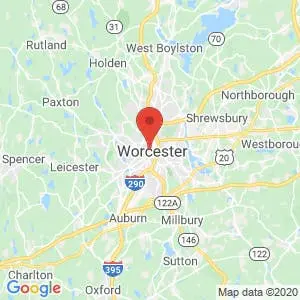 CubeSmart Self Storage of Worcester map