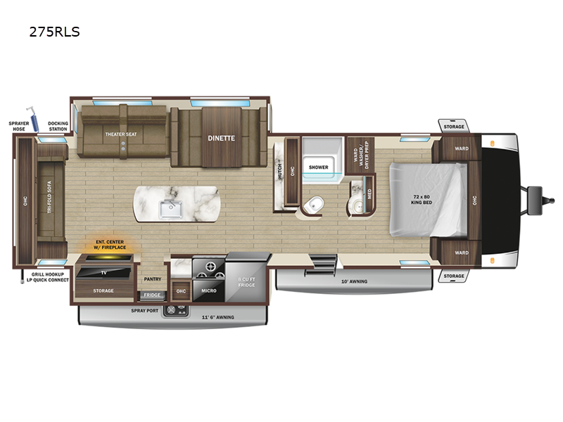 Open Range Light 275RLS floorplan