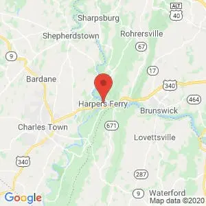 Harpers Ferry map