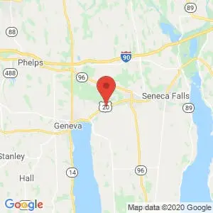 Finger Lakes Self Storage map