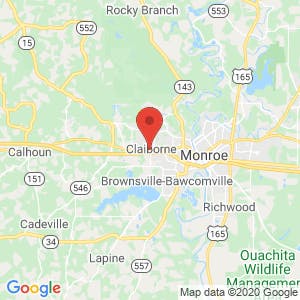 West Monroe Self Storage map