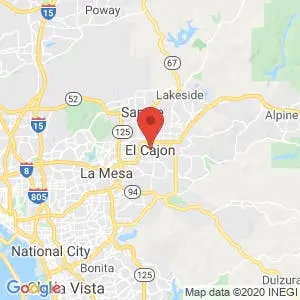 El Cajon map