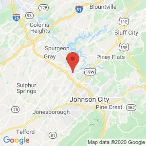 Boones Creek Self Storage map