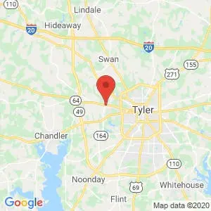 East Texas Storage Center map