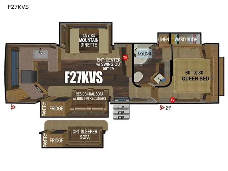 Coleman Light 2755BH floorplan