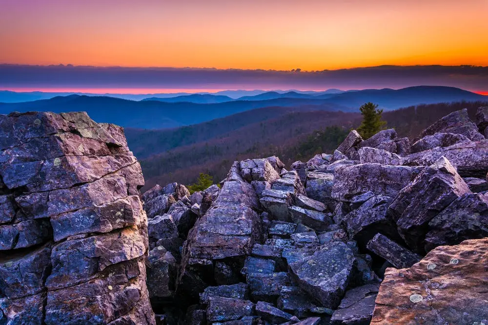 A view of Shenandoah National Park