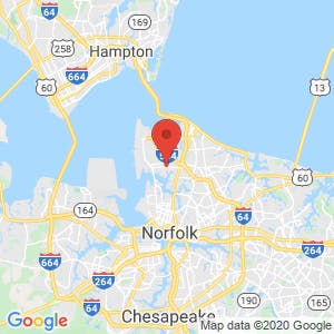 Ocean Storage Norfolk, VA map