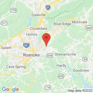 CubeSmart Self Storage of Roanoke map