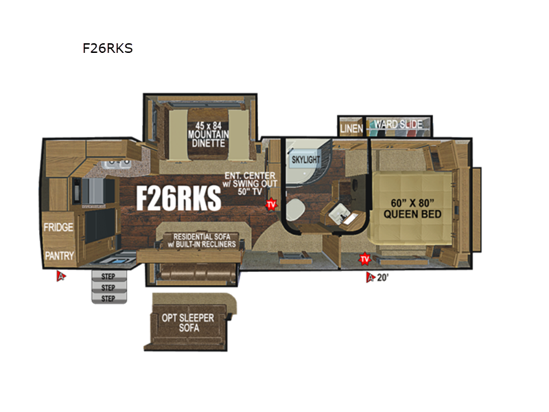 Coleman Light 2715RL floorplan