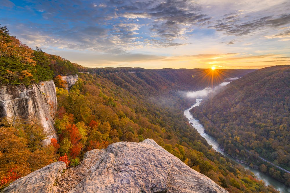 A view of New River Gorge National Park