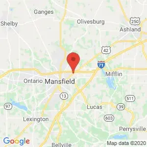 Mansfield Storage Center map