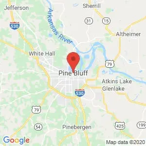 Pine Bluff map