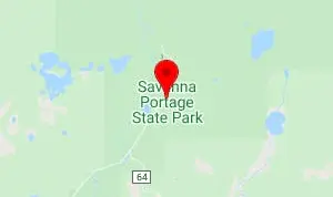 Map for Savanna Portage State Park